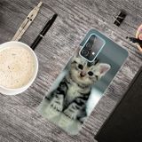 Gumený kryt na Samsung Galaxy A32 5G - Sitting Cat
