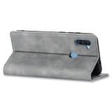 Peňaženkové kožené puzdro na Samsung Galaxy A11 / M11 - Šedá