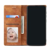 Peňaženkové kožené puzdro na Samsung Galaxy A11 / M11 - Hnedá