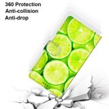 Peňaženkové kožené puzdro na iPhone 12 Mini - Green Lemon