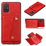 Kožený kryt CARD SLOT na Samsung Galaxy A52 5G / A52s 5G - Červená