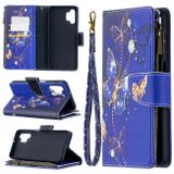 Peňaženkové 3D puzdro na Samsung Galaxy A32 5G - Purple Butterfly
