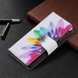 Peňaženkové kožené puzdro na Samsung Galaxy A52 5G / A52s 5G - Sun Flower