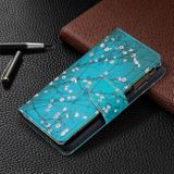 Peňaženkové kožené puzdro na Samsung Galaxy A52 5G / A52s 5G - Plum Blossom