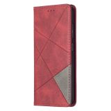 Peňaženkové kožené puzdro PRISMATIC na Samsung Galaxy A52 5G / A52s 5G - Červená