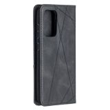 Peňaženkové kožené puzdro PRISMATIC na Samsung Galaxy A52 5G / A52s 5G - Čierna