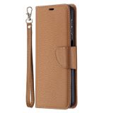Peňaženkové kožené puzdro LICHTI na Samsung Galaxy A32 5G - Hnedá