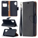 Peňaženkové kožené puzdro LICHTI na Samsung Galaxy A32 5G - Čierna
