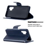 Peňaženkové kožené puzdro BUTTERFLIES na Samsung Galaxy A32 5G - Modrá