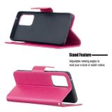 Peňaženkové kožené puzdro BUTTERFLIES na Samsung Galaxy  A52 5G / A52s 5G - Ružovočervená