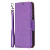 Peňaženkové kožené puzdro CANDY na Samsung Galaxy A52 5G / A52s 5G - Fialová