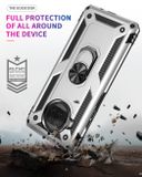 Kryt Magnetic Holder Armor na Xiaomi Mi 10T Lite 5G - Strieborná