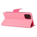 Peňaženkové kožené pouzdro na iPhone 11 Pro Max - pink