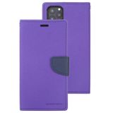 Peňaženkové kožené pouzdro na iPhone 11 Pro Max - purple