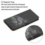 Peňaženkové kožené puzdro na Samsung Galaxy A12 - Black Cat