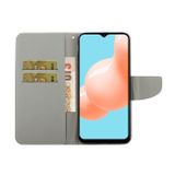 Peňaženkové kožené puzdro na Samsung Galaxy A12 - Rose Butterfly