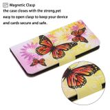 Peňaženkové kožené puzdro na Samsung Galaxy A72 5G - Chrysanthemum Butterfly