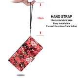 Peňaženkové kožené puzdro DRAWING na Samsung Galaxy S21 5G  – Pink Rose Garden