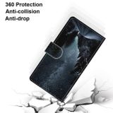 Peňaženkové kožené DRAWING puzdro na Samsung Galaxy S21 Plus 5G - Mountain Road Starry Sky