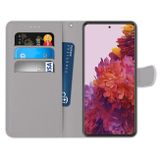 Peňaženkové kožené DRAWING puzdro na Samsung Galaxy S21 Ultra 5G - Wild Rose