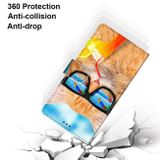 Peňaženkové kožené puzdro DRAWING na Xiaomi Redmi Note 9 - Cat Drinking Soda