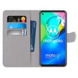 Peňaženkové kožené puzdro na Motorola Moto G8 Power - Golden Butterfly Group