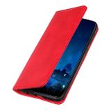 Peňaženkové kožené puzdro MAGNETIC na Xiaomi Redmi Note 9T - Červená