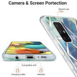 Gumený 3D kryt MARBLE na Samsung Galaxy A51 5G - Modrozelená