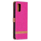 Peňaženkové kožené puzdro na Samsung Galaxy A02s - Rose Red