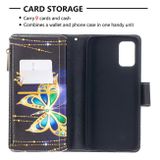 Peňaženkové kožené puzdro na Samsung Galaxy A02s - Big Butterfly
