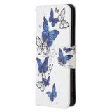 Peňaženkové kožené puzdro na Samsung Galaxy A02s - Butterfly Swarm