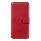 Peňaženkové kožené puzdro na Samsung Galaxy A02s - Červená