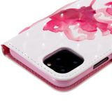 Peňaženkové púzdro Coloured Drawing Pattern na iPhone 11 pro -Red Rose