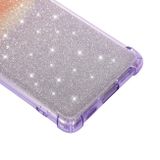 Gumený Glitter kryt POWDER na Samsung Galaxy S21 Ultra 5G - Modrozelená