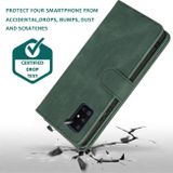 Peňaženkové kožené puzdro ZIPPER na Samsung Galaxy A51 5G - Tmavozelená