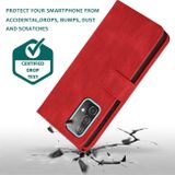 Peňaženkové kožené puzdro CRAZY HORSE na Samsung Galaxy A52 5G / A52s 5G - červená