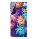 Gumený kryt na Samsung Galaxy S21 5G - Color Chrysanthemum