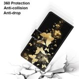 Peňaženkové kožené puzdro na Samsung Galaxy A32 5G –Golden Butterfly Group