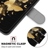 Peňaženkové kožené puzdro na Samsung Galaxy A32 5G –Golden Butterfly Group