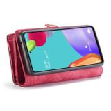 Multifunkčné peňaženkové puzdro CASEME Detachable na Samsung Galaxy  A52 5G / A52s 5G - Červená