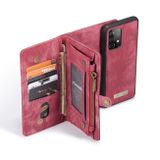 Multifunkčné peňaženkové puzdro CASEME Detachable na Samsung Galaxy  A52 5G / A52s 5G - Červená