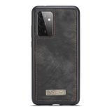 Peňaženkové kožené puzdro na Samsung Galaxy A72 5G - Čierna