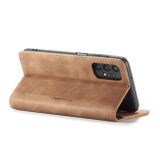 Peňaženkové kožené puzdro CASEME na Samsung Galaxy A32 5G - Hnedá