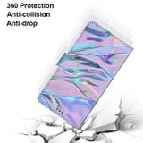 Peňaženkové kožené puzdro na Samsung Galaxy A72 5G - Fluorescent Water Texture