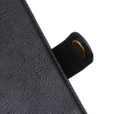 Peňaženkové kožené puzdro na Motorola Moto E7 Power - Čierna