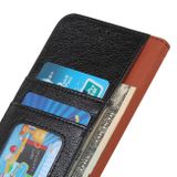 Peňaženkové kožené puzdro Nappa Texture na Moto G10/G20/G30 - Čierna
