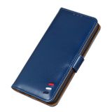 Peňaženkové kožené puzdro 3-Color Pearl na Moto G10/G20/G30 - Modrá