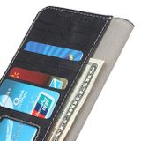 Peňaženkové kožené puzdro Note Crocodile na Moto G10/G20/G30 - Čierna