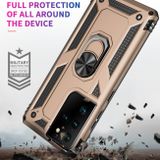 Kryt Magnetic Holder Armor na Samsung Galaxy S21 Ultra 5G - Zlatá