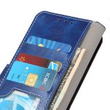 Peňaženkové kožené puzdro RETRO na Motorola Moto G100 - Modrá